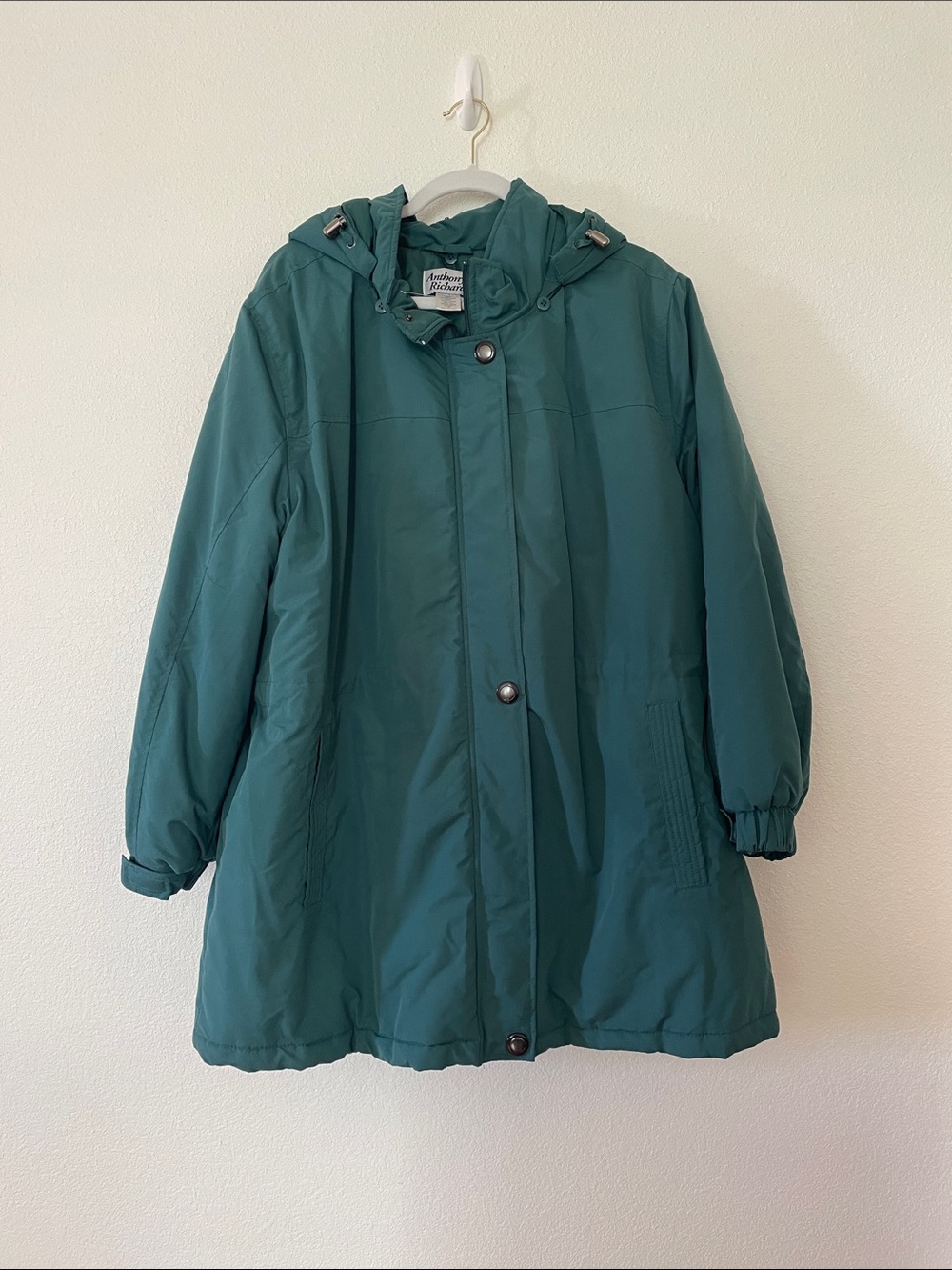 Anthony Richards Hooded Utility Jacket Green Size 1X